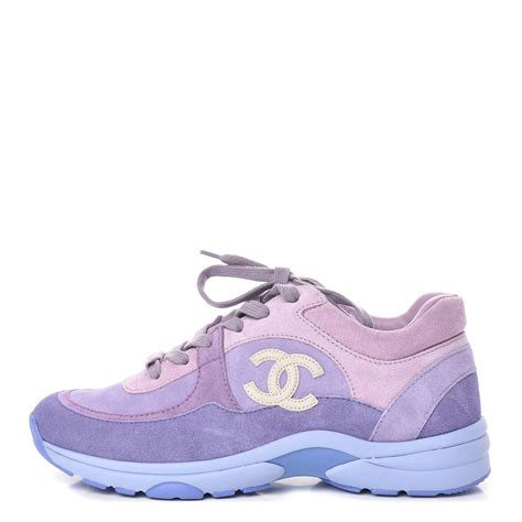 chanel purple sneakers|chanel sport shoes.